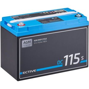 BATTERIE VÉHICULE ECTIVE 12V 115Ah AGM batterie decharge lente Deep 