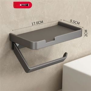 Porte-rouleau Papier Toilette Mural En Acier Inoxydable SUS 304, 18 Cm - Noir, Pour Salle De Bain Et Cuisine - 13