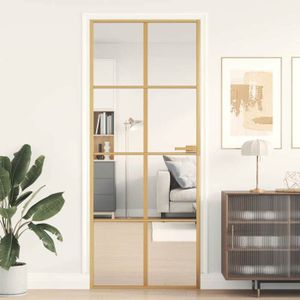 TIP - Porte intérieure Verre ESG et aluminium 93x201,5 cm Noir - HAUTE