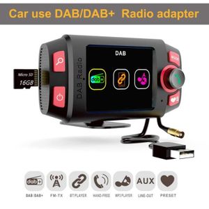 TRANSMETTEUR FM Récepteur Radio Dab + adaptateur DAB pour voiture,