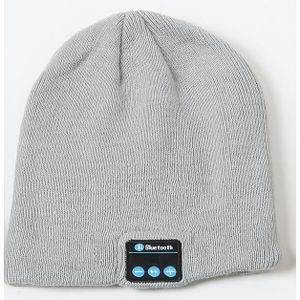 Noir/gris Bonnet de ski en laine avec connexion Bluetooth