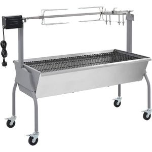 BARBECUE Barbecues vidaXL Barbecue Charbon de Bois 4 Roues 