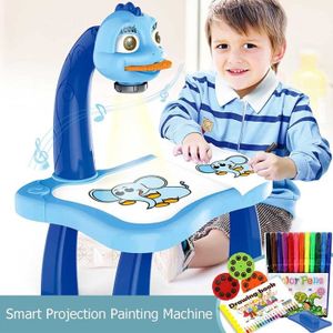 TABLE A DESSIN Table de projecteur de dessin pour enfants, Projecteur de suivi et dessin Toy Table de projection pour enfants Projecteur de Dessin