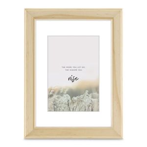 Cadre Déco En Bois Feuillage 40 Cm - MegaCrea DIY, Bois Clair, Neuf