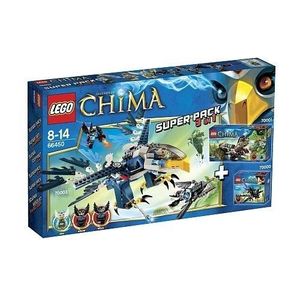 ASSEMBLAGE CONSTRUCTION LEGO® LEGENDS OF CHIMA - 66450 - SUPER PACK 3 EN 1