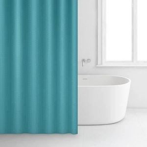 RIDEAU DE DOUCHE Rideau de douche - Vert et bleu - Polyester - 180 x 200 cm - RAYEN