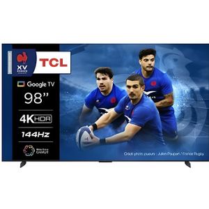Téléviseur LED TV TCL 98P745 - TCL - 248 cm - 4K HDR - Google TV - Aluminium brossé