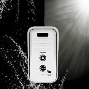 INTERPHONE - VISIOPHONE sonnette d'interphone intelligente Sonnette d'interphone sans fil 1500m longue portée étanche bricolage kit Noir Blanc