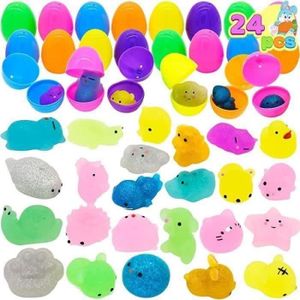 JOUET HAOPYOU Lot de 24 Mochi Squishy jouets de Paques p