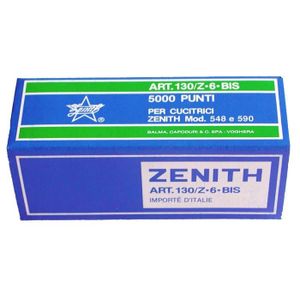 ZENITH Lot de 6 Bo/îtes de 5000 agrafes 130//E Bis en acier