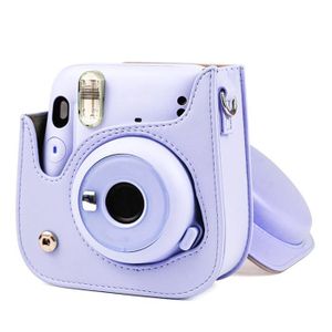 Yosuny Case pour Fujifilm Instant Camera Mini 11 Sac en Cuir pour Appareil Photo instantané avec bandoulière Amovible Violet 