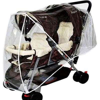 Habillage Universel Pluie pour Poussette de double enfants Impermeable Housse Anti pluie et Vent Transparent Cdiscount Puericulture Eveil bebe