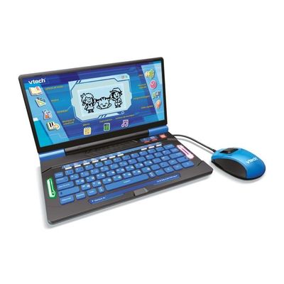 Tablet Educativa VTech Genius XL – Pantalla A Color, 60 Actividades, Teclado AZERTY, Para Niños De 4 Años En Adelante (Versión Francesa)