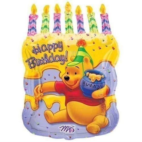 Winnie L Ourson Gateau D Anniversaire Supershape Foil Ballon 3m2oh7 Cdiscount Maison