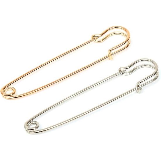 Lot De 20 Épingles De Sûreté (Broches) Argentées Pour Cabochon 15mm - Création Bijoux
