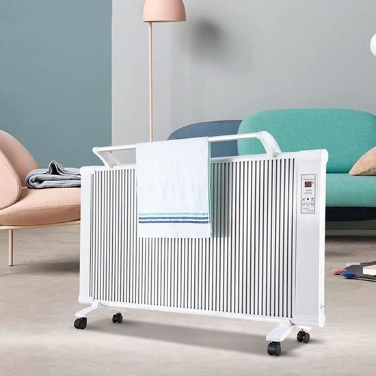 Radiateur électrique Ikodm 2000W - Convecteur Infrarouge Avec Télécommande Et Appli, Montage Mural Ou Sur Pied, économe - 9
