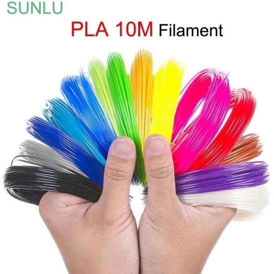 Filament de Stylo 3D PLA 1,75mm 12 Pack, Recharge de Stylo 3D 5M par  Paquet, 60M Total 3d Pen Filament Stylo 3d Doodle DIY Scribbler - Cdiscount  Informatique