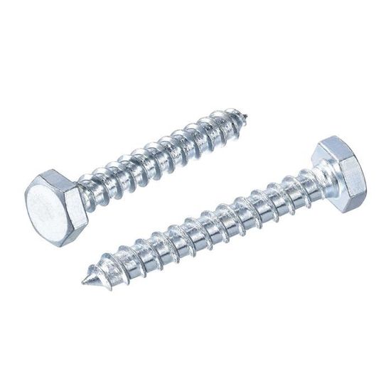 Vis De Toiture Auto-perceuses 25 Pièces - Zinc, Hexagonal, Pour Charpente