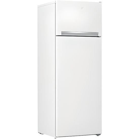 Réfrigérateur 2 portes BEKO RDSA240K20W - Congélateur haut - Dégivrage automatique - 223L - Pose libre - Blanc