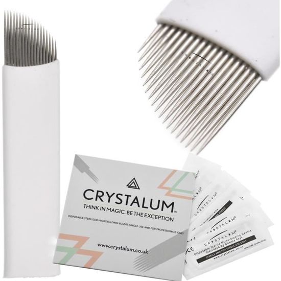 Microblading Aiguilles Lames 18 Pin Pro Nano 0.18Mm Jetable Sourcils ...