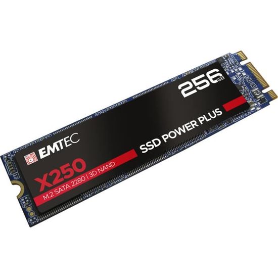 Emtec SSD X250 M.2 256 Go Série ATA III 3D NAND