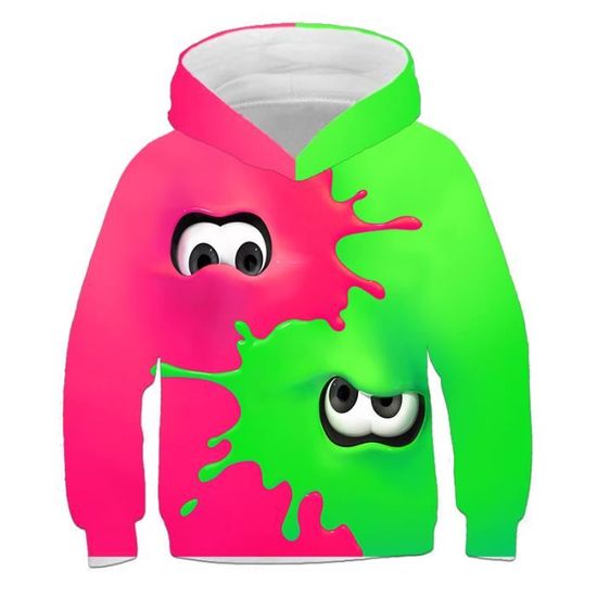 Sweat à Capuche Court Fille – Imprimé Dessin Animé Huntrix – 65% Coton, 35% Polyester – Taille 110 à 170 Cm – Confortable Pour Sport Et Loisirs - 3
