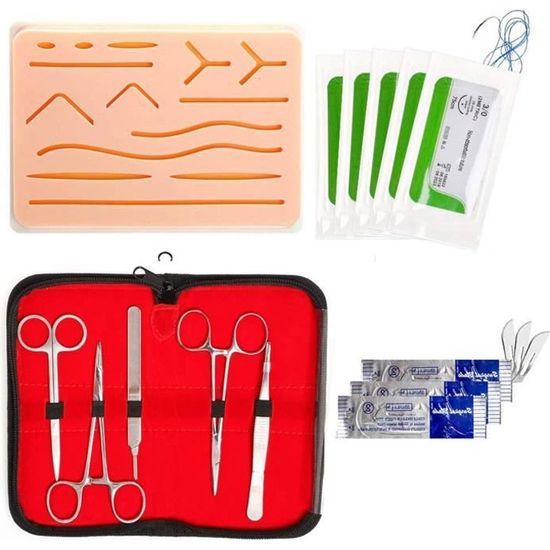 Kit de pratique de suture pour étudiants en médecine, vétérinaires