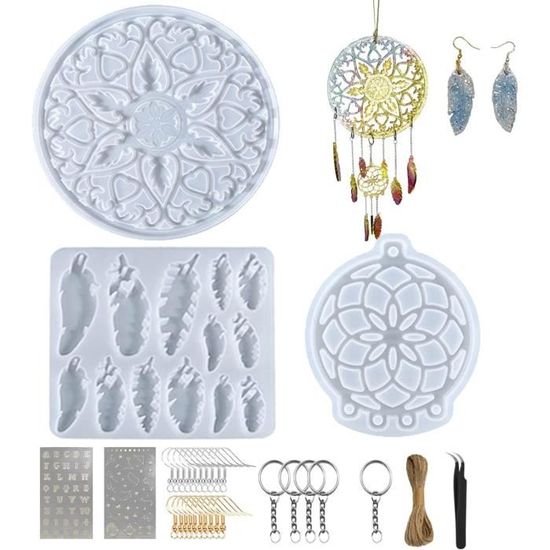 VAIAV Moule Resine Epoxy Bijoux 183 Pièces Resine Boucle D'oreille