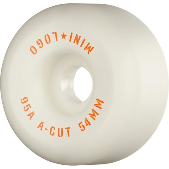 Roues Skateboard Hybrid 95A 54mm Blanc - Jeu De 4 - Pour Street Et Rampe