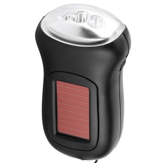 Lampe Torche Solaire Avec Dynamo Pearl LTL-15.ds - Rechargeable Et Pratique