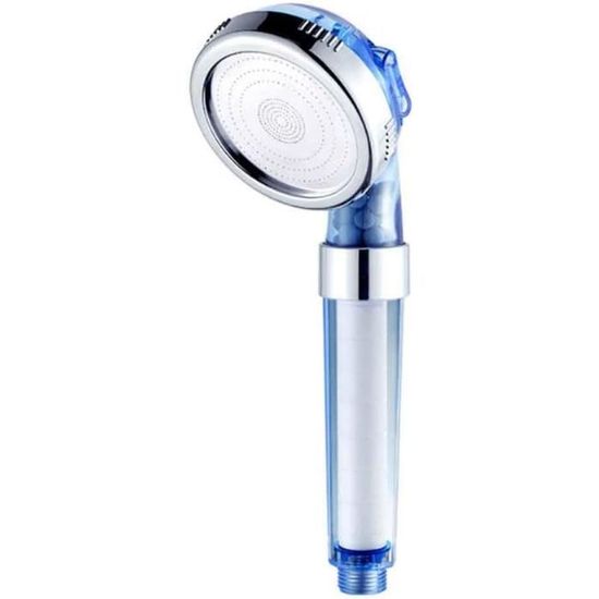 Pommeau De Douche Avec Tuyau 2m - 3 Modes, Économie D'Eau, Haute Pression, Design Étoilé - Blanc - 7