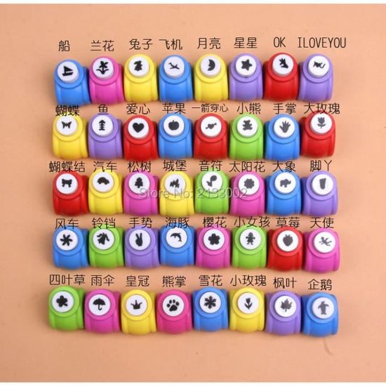 Set Di 20 Perforatrici Manuali Per Carta Con Forme Varie - Fiori, Animali, Numeri, Cuori - Ideale Per Scrapbooking, Biglietti Fai Da Te E Lavoretti Bambini