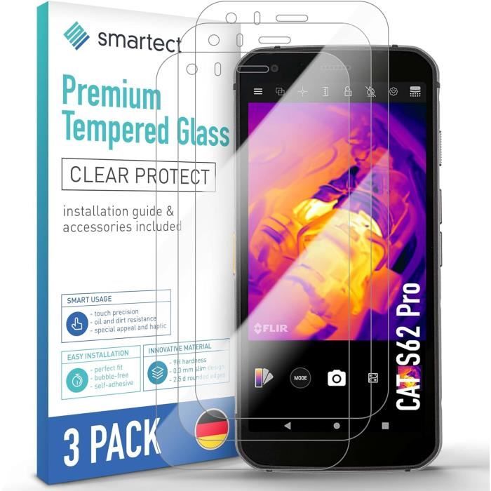 Protection D'écran AtFoliX FX-Hybrid-Glass 9H Pour Caterpillar CAT S62 Pro | Antichoc, Anti-rayures, Facile à Poser