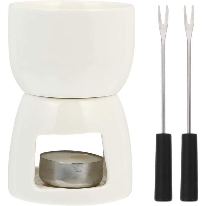 Couteau U00e0 Fondue Au Chocolat En Cu00e9ramique Blanche, Chauffe-glace