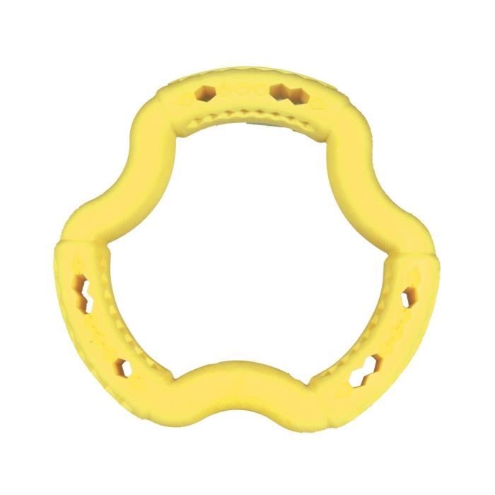 VADIGRAN Anneau en TPR - 21 cm - Jaune vanille - Pour chiens