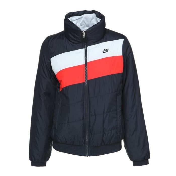 veste nike femme noir et blanche