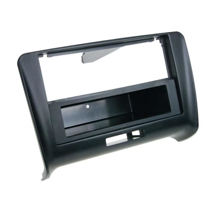 Adaptateur de façade 2-DIN avec vide poche Audi TT 2006>2014 noir