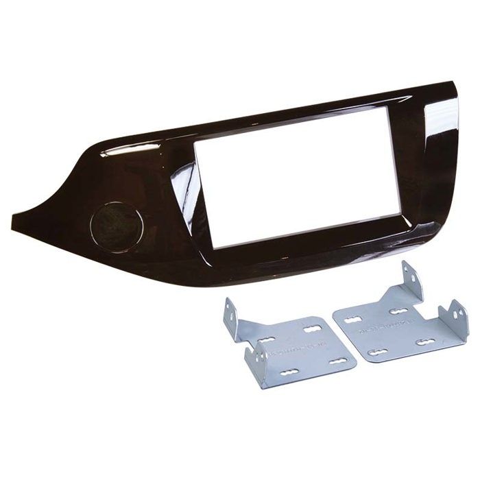 Adaptateur de façade 2-DIN Kia cee'd 04/2012 > piano / brun