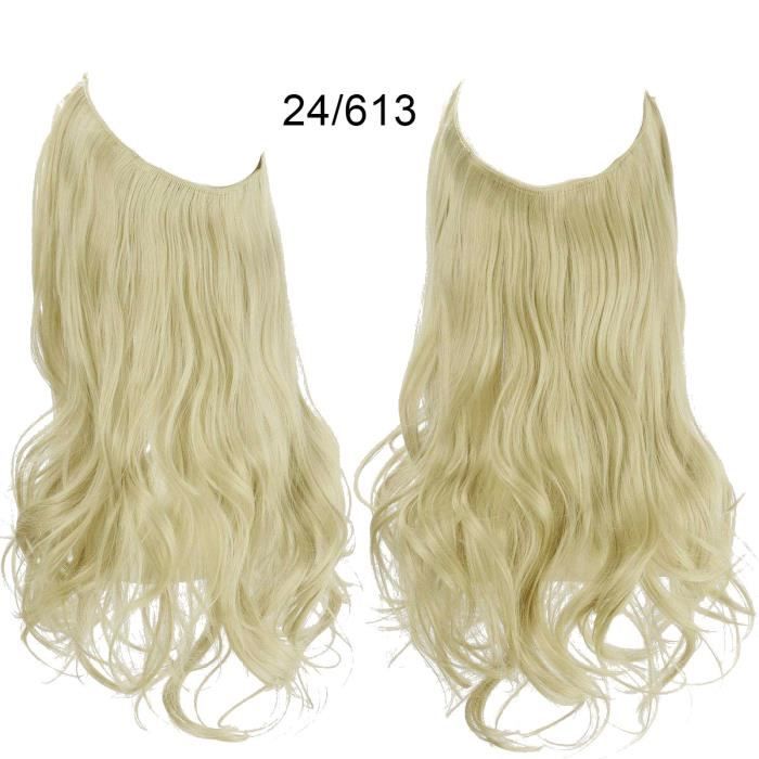Perruques européennes et américaines - Longs cheveux bouclés - Extensions de cheveux invisibles sans couture -type11