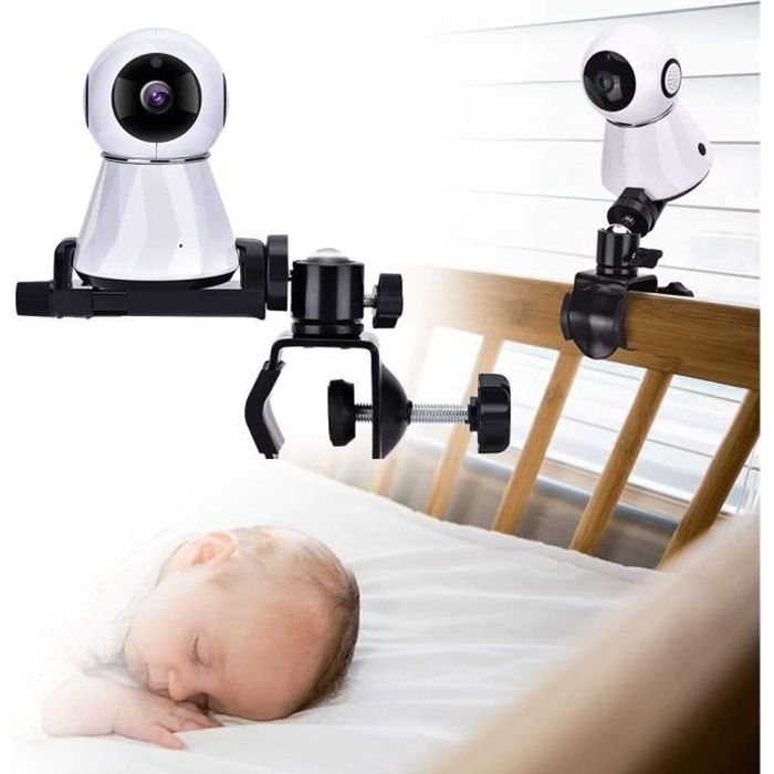 Eurobuy Support pour Moniteur de Caméra pour Bébé, Support Universel pour Caméra Bébé, Ajustable Support Rotatif à 360 Degrés, Convi