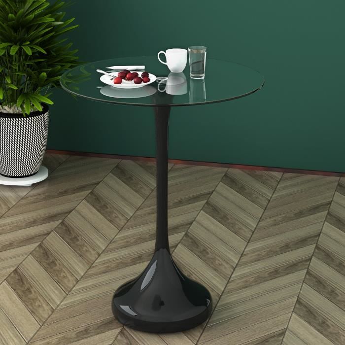 Table d'appoint Table basse en rond 50 x 55 cm - Desserte, Jardin, terrasse, intérieur, extérieur