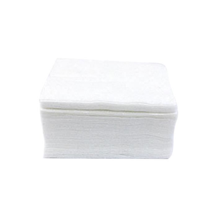 100 pièces blanc naturel cosmétique coton haché tampons démaquillants pour soins de la peau polissage des ongles VERNIS A ONGLES