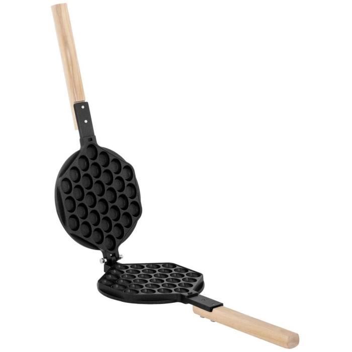 Plaque pour Gaufrier Bubble Waffle Appareil a Gaufres Waffle Machine a Gaufre RCWMBWMP (Matériau Aluminium recouvert de téflonPoig