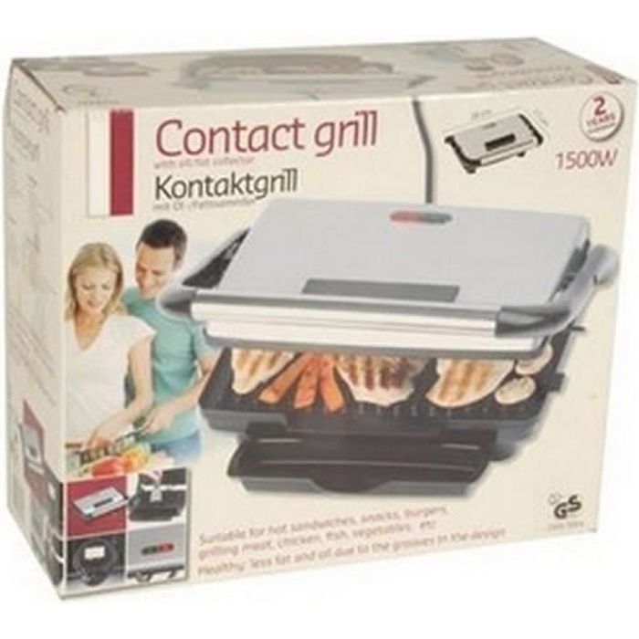 grill viande 1500w pour grillade ou pannini