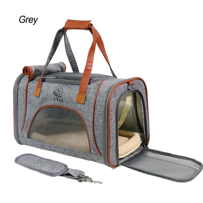 Sac de transport,Sac porteur chat Sac à dos pour chien, sac à bandoulière pour animaux de compagnie - Type Grey