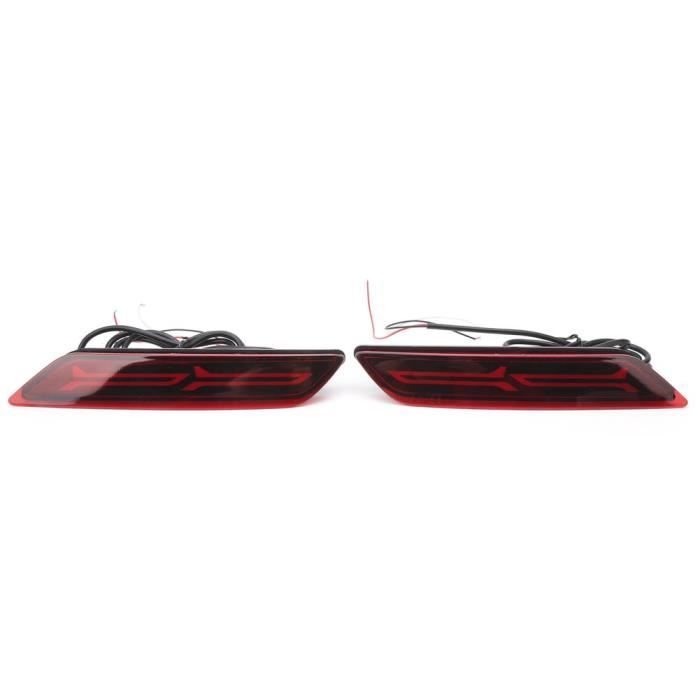 HURRISE feux arrière 2 pièces feu de pare-chocs arrière frein lampe de stationnement IP68 étanche pour Honda City 2017-2018