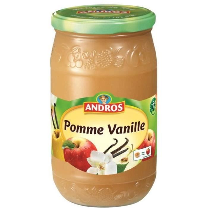 ANDROS Compote Pomme Vanille - 750 g