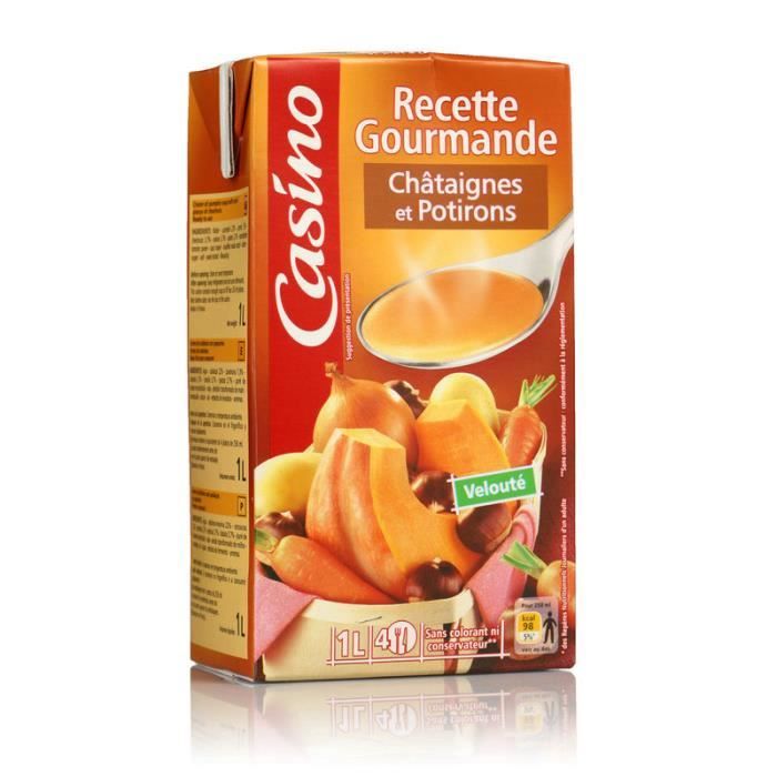 Velouté de potiron et châtaignes - Soupe - 1l