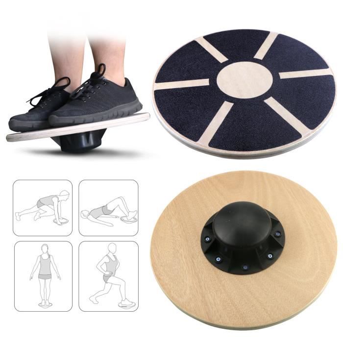 Balance Board, Planche de thérapie, Plateau d'équilibre, Fitness Exercice coordination 39.5 cm de diamètre Pour Gym Fitness