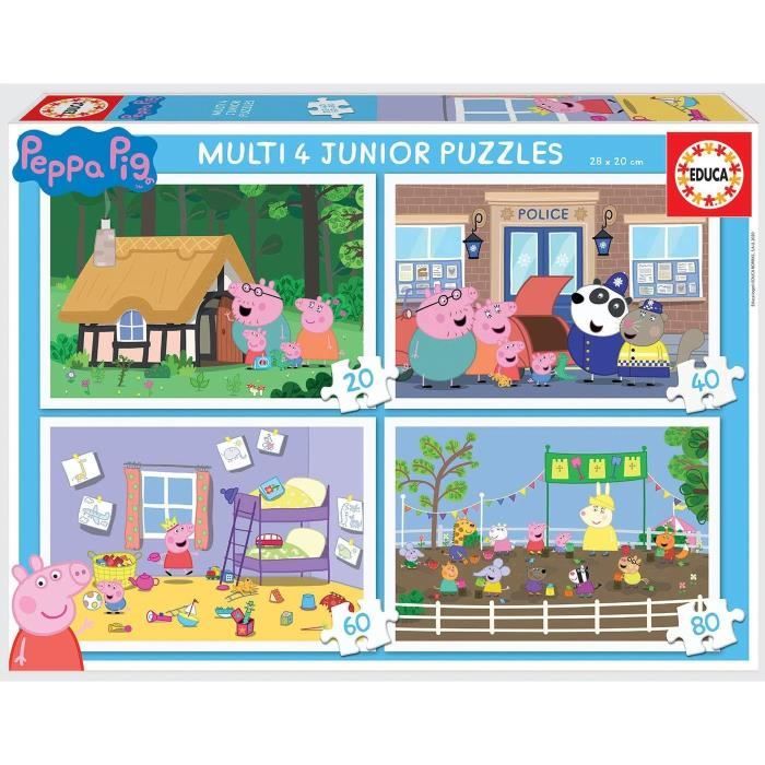 Multi Puzzles Peppa Pig 20+40+60+80